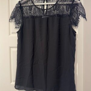 Elegant Black Lace Top
